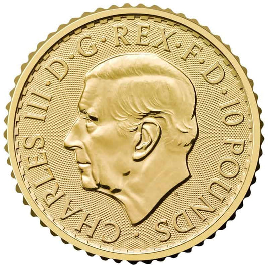 1/10 oz Gold Britannia Coin 2026 — reverse