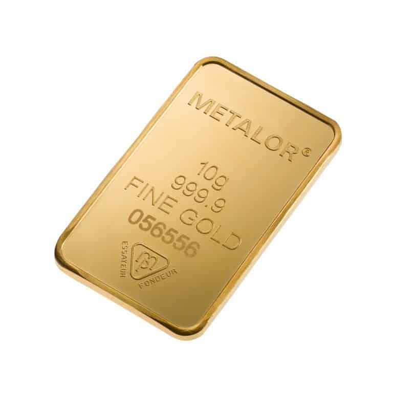 Metalor 10 Grams Gold Bar
