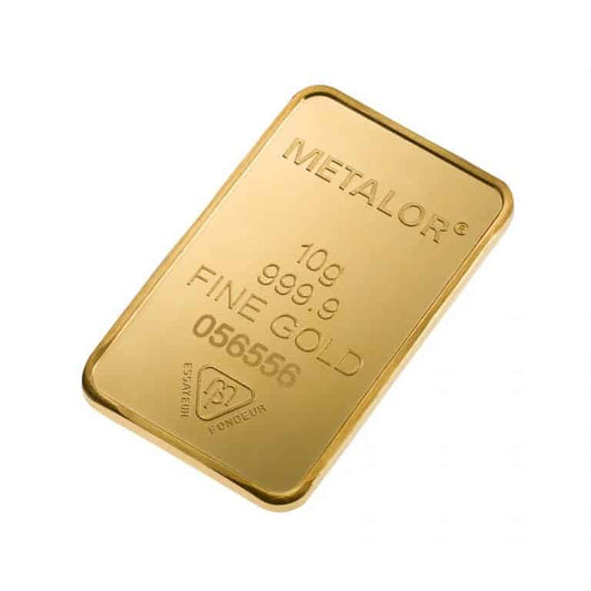 Metalor 10 Grams Gold Bar