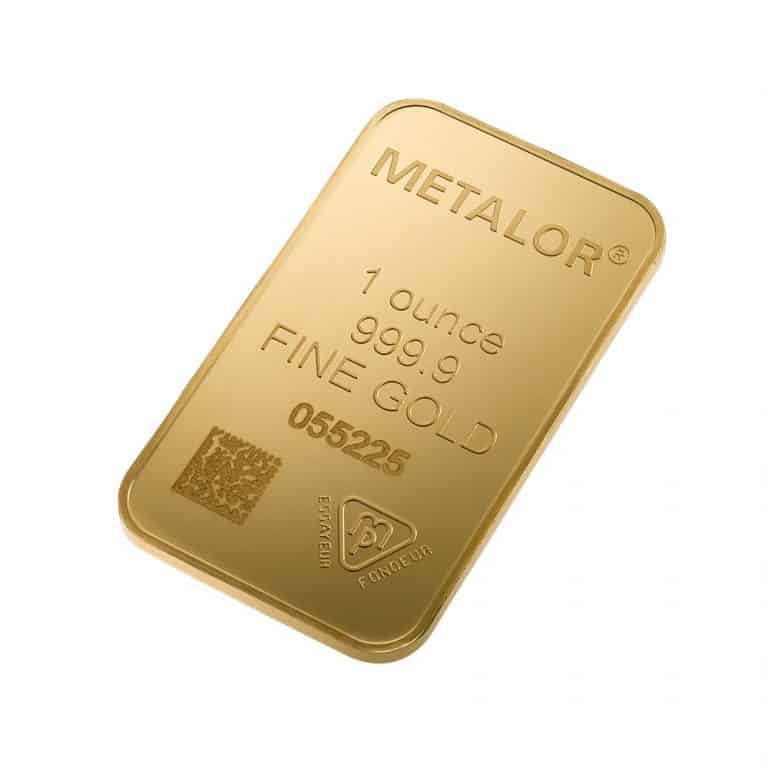 Metalor 1 oz Gold Bar