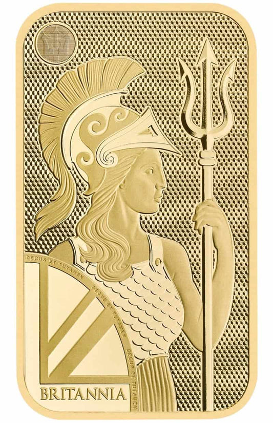 1oz Gold Britannia Minted Bar — front