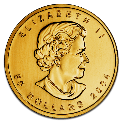 1oz Canadian Maple Leaf Gold Coin (Best Value) — reverse