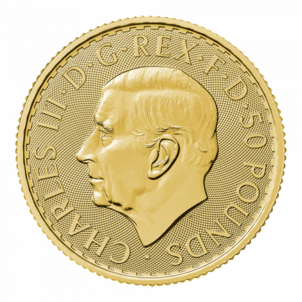 PCGS Certified 2023 Britannia King Charles III 1/2oz Gold Coin