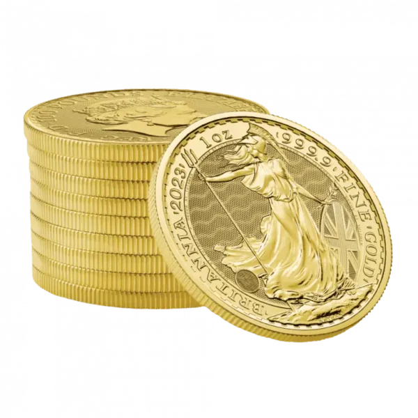 2024 1oz Gold Britannia KCIII Coins – Tube of 10 Coins
