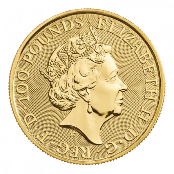 2023 King Arthur Myths & Legends QEII 1oz Gold Coin
