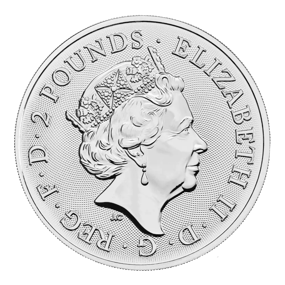 King Arthur Myths & Legends QEII 1oz Silver Coin 2023