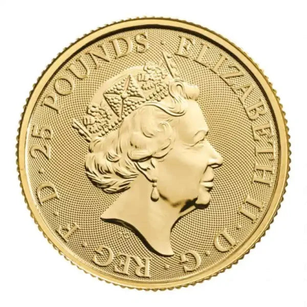 PCGS Certified 2022 Tudor Beast Lion of England 1/4oz Gold Coin