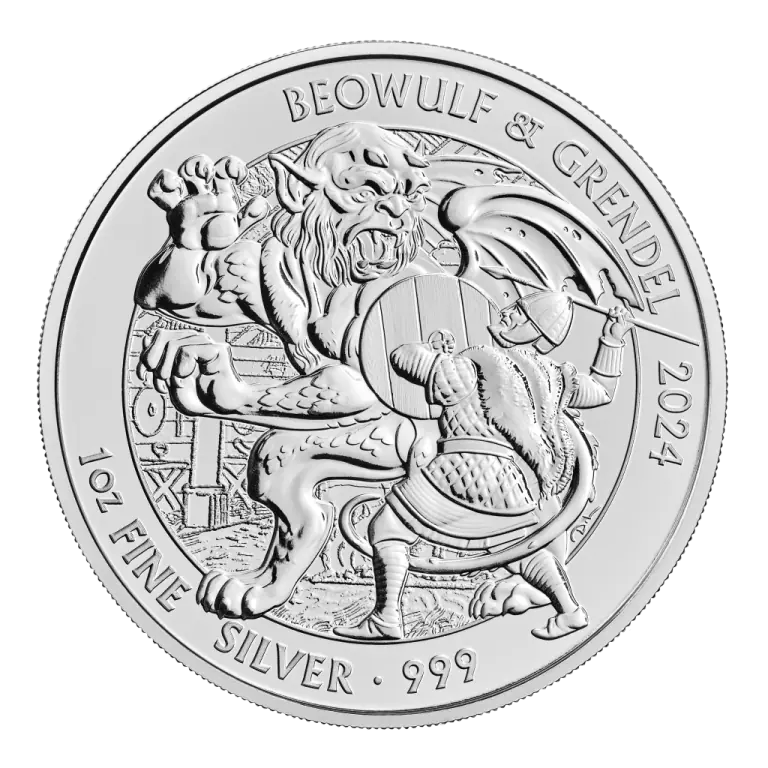 Beowulf Myths and Legends 1oz Silver Coin 2024