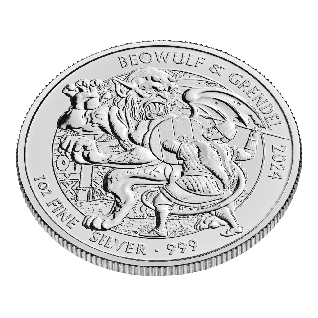 Beowulf Myths and Legends 1oz Silver Coin 2024