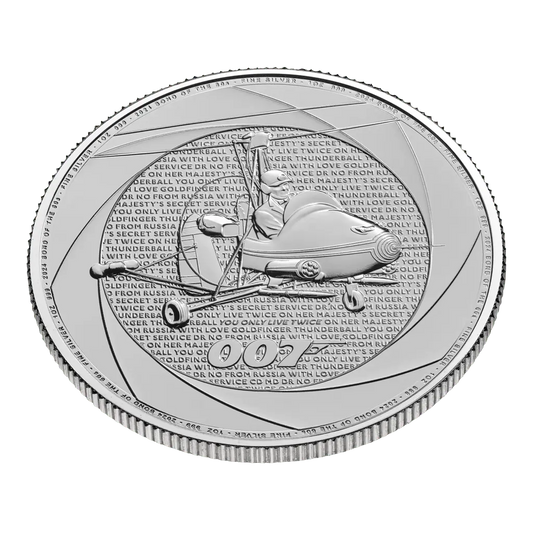 Six Decades of 007: Bond of the 1960s 2024 1oz Silver Coin