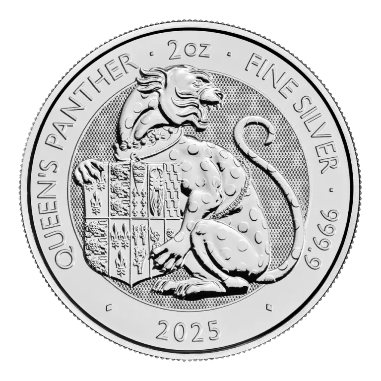 The Queen’s Panther – Tudor Beasts 2oz Silver Coin 2025