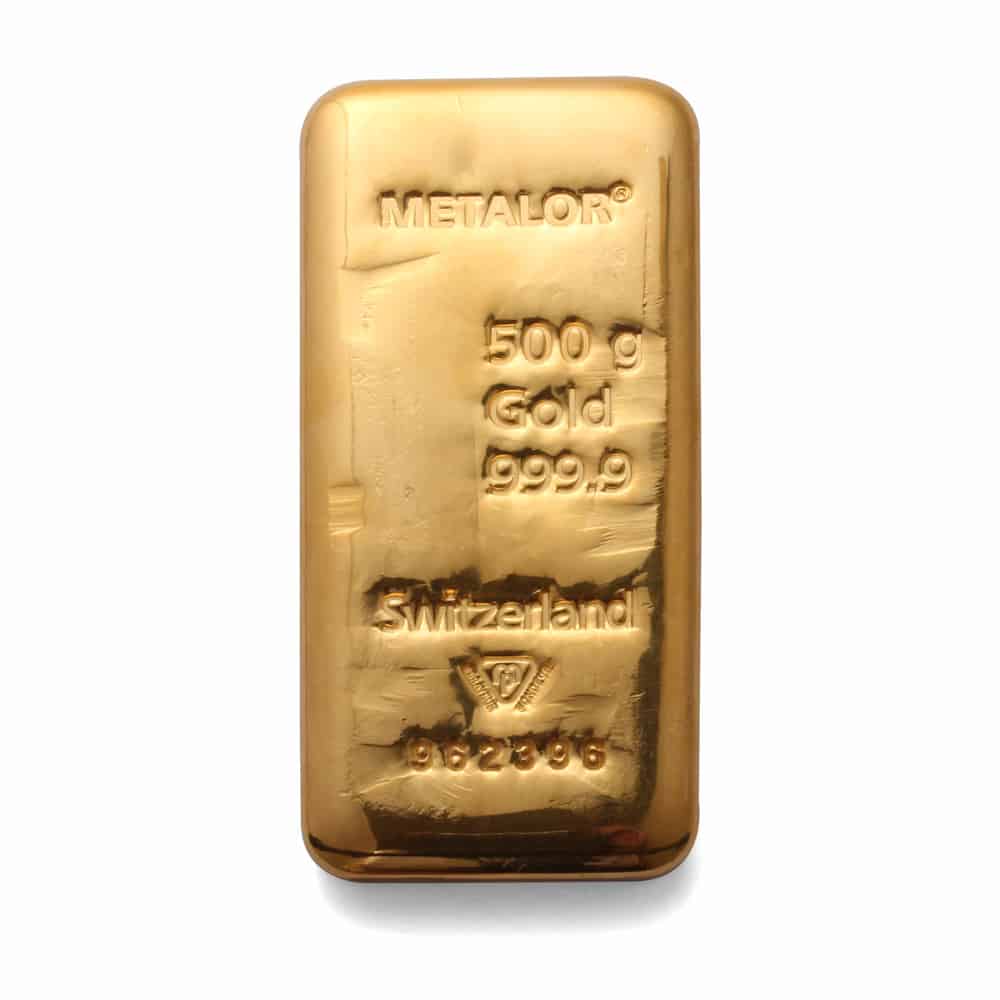Metalor 500 Grams Gold Bar