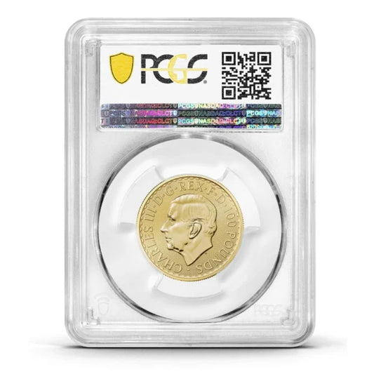 PCGS Certified 2023 Britannia King Charles III 1/2oz Gold Coin