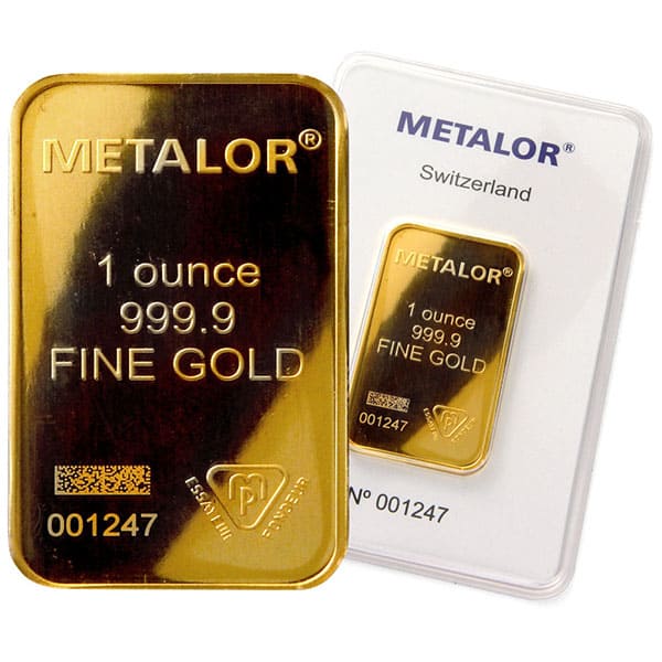 Metalor 1 oz Gold Bar