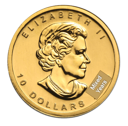 1/4 oz Maple Leaf Gold Coin — obverse