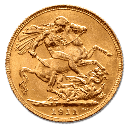 Sovereign George V Gold Coin — obverse