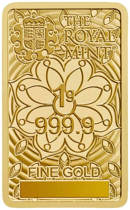 1g Lakshmi Gold Bar — back