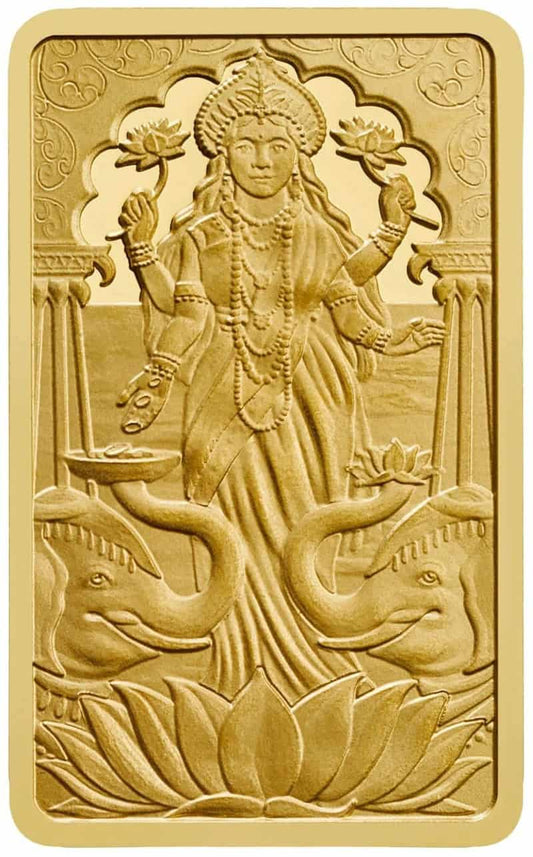 1g Lakshmi Gold Bar — front