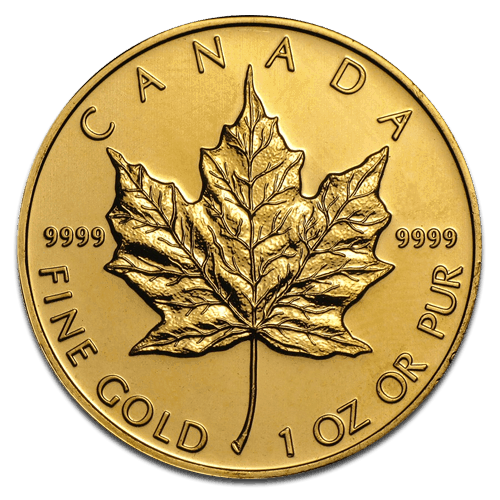 1oz Canadian Maple Leaf Gold Coin (Best Value) — obverse