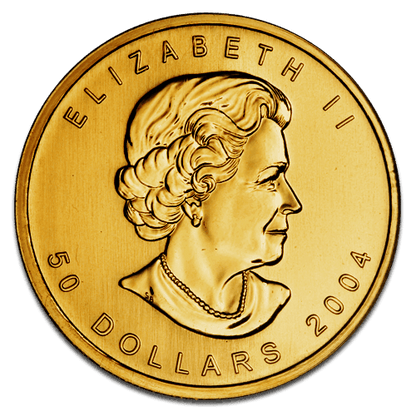 1oz Canadian Maple Leaf Gold Coin (Best Value) — reverse