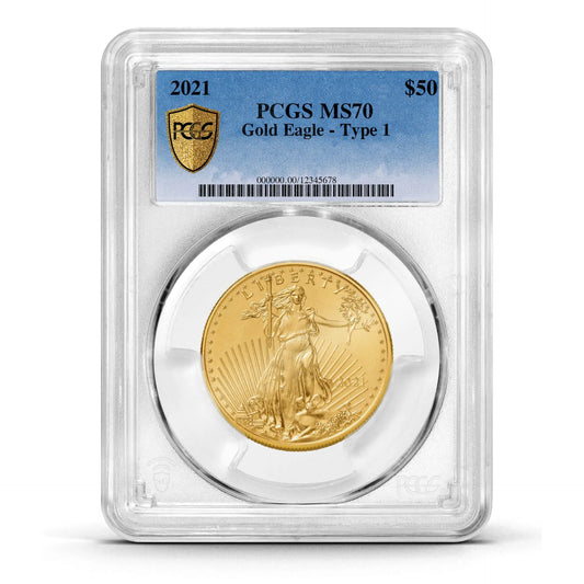 PCGS Certified 2021 American Eagle 1oz Gold Coin