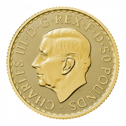 PCGS Certified 2023 Britannia King Charles III 1/2oz Gold Coin