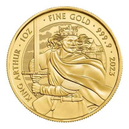 2023 King Arthur Myths & Legends QEII 1oz Gold Coin