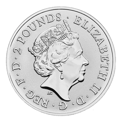 King Arthur Myths & Legends QEII 1oz Silver Coin 2023
