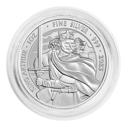 King Arthur Myths & Legends QEII 1oz Silver Coin 2023