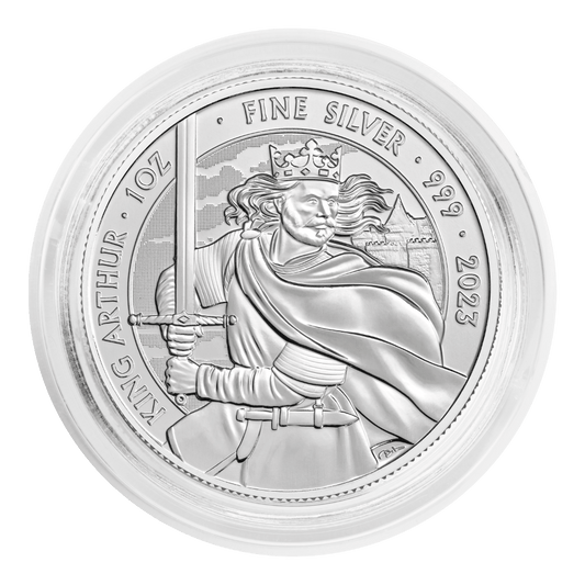 King Arthur Myths & Legends QEII 1oz Silver Coin 2023
