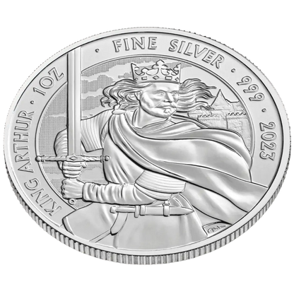 King Arthur Myths & Legends QEII 1oz Silver Coin 2023
