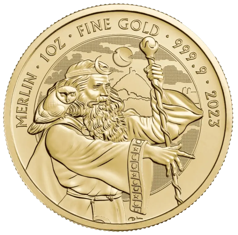 2023 Merlin Myths & Legends 1oz Gold Coin – Woodbury Gold Vault
