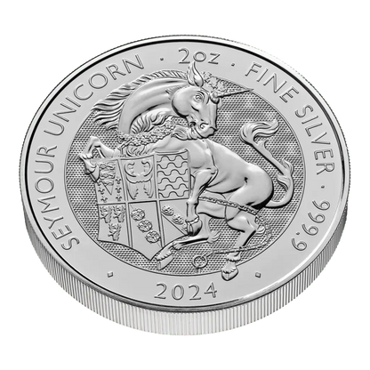 Seymour Unicorn – Tudor Beasts 2oz Silver Coin 2024