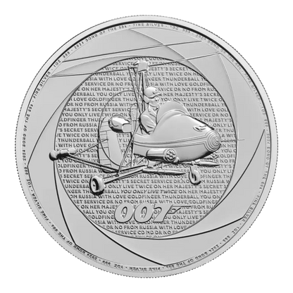 Six Decades of 007: Bond of the 1960s 2024 1oz Silver Coin