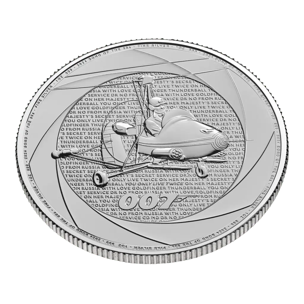 Six Decades of 007: Bond of the 1960s 2024 1oz Silver Coin