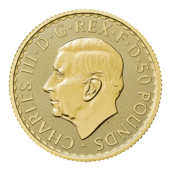 1/2oz Gold Britannia King Charles III Coin 2025