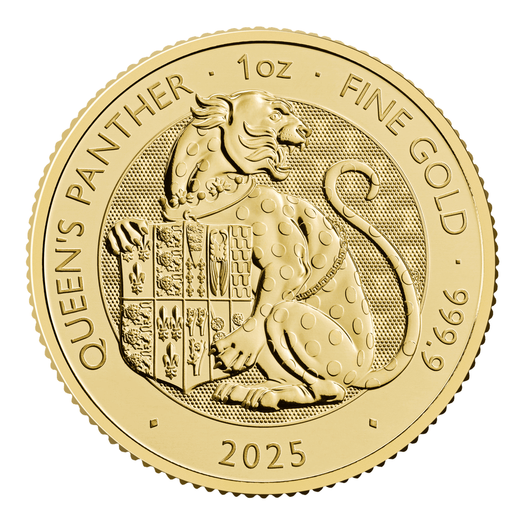 The Queen’s Panther – Tudor Beasts 1oz Gold Coin 2025 — reverse