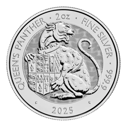 The Queen’s Panther – Tudor Beasts 2oz Silver Coin 2025