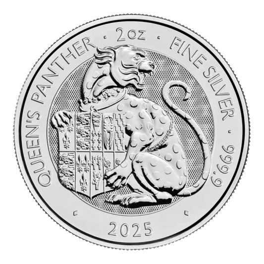The Queen’s Panther – Tudor Beasts 2oz Silver Coin 2025