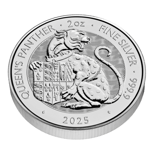 The Queen’s Panther – Tudor Beasts 2oz Silver Coin 2025