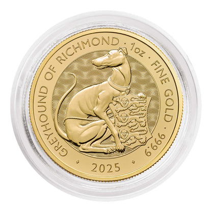 2025 Tudor Beasts Greyhound of Richmond 1oz Gold Coin