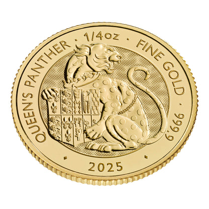 2025 Tudor Beasts Queen’s Panther 1/4oz Gold Coin