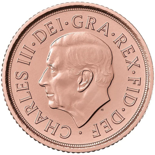 Half Gold Sovereign ‘Final Rose’ Coin 2025 — reverse