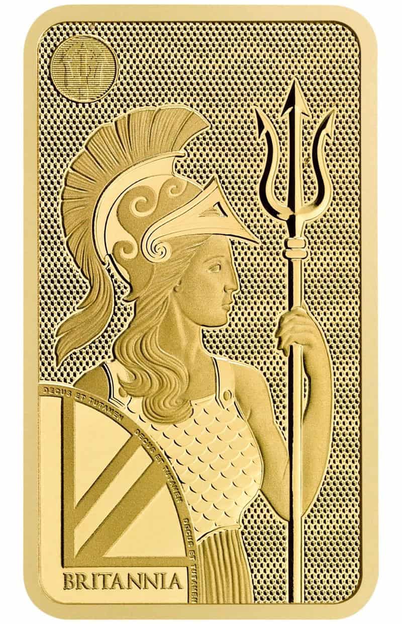 20g Gold Britannia Minted Bar — front