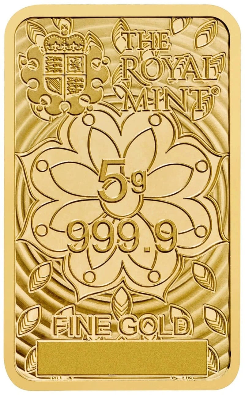 5g Lakshmi Gold Bar — back