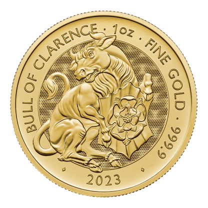 Bull of Clarence – Tudor Beasts 1oz Gold Coin 2023