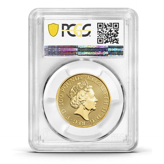 PCGS Certified 2022 Tudor Beast Lion Of England 1oz Gold Coin