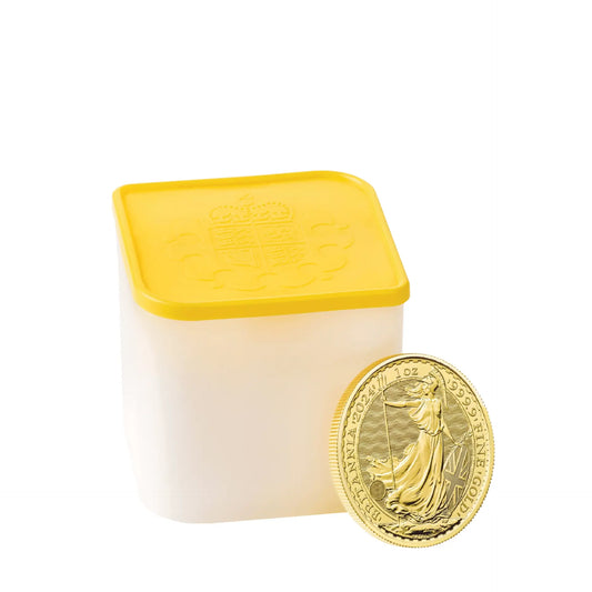 2024 1oz Gold Britannia KCIII Coins – Tube of 10 Coins