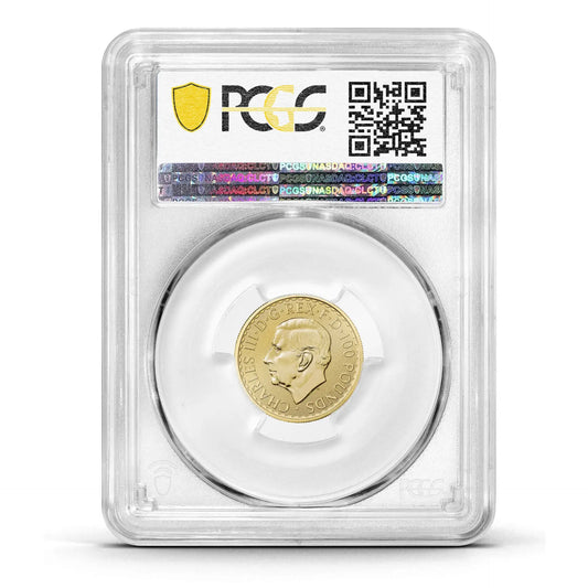 PCGS Certified 2023 Tudor Beasts Bull of Clarence 1/4oz Gold Coin