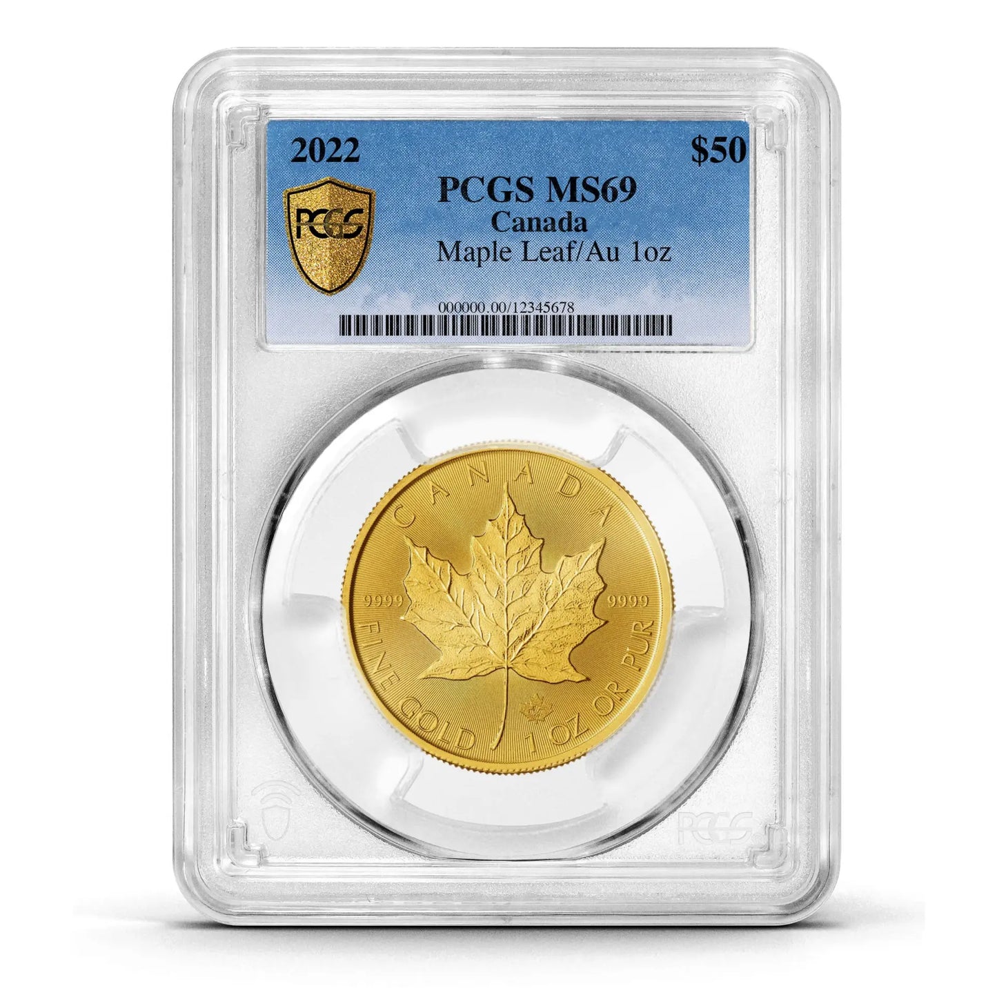 PCGS Certified 2022 Canada Maple Leaf 1oz Gold Coin